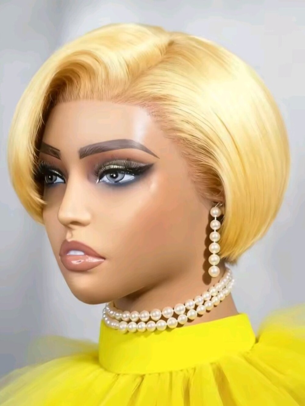 Women's Pixie Cut Wig Human Hair 13×4 Lace Front Wig 8" Inch short Bob Wig